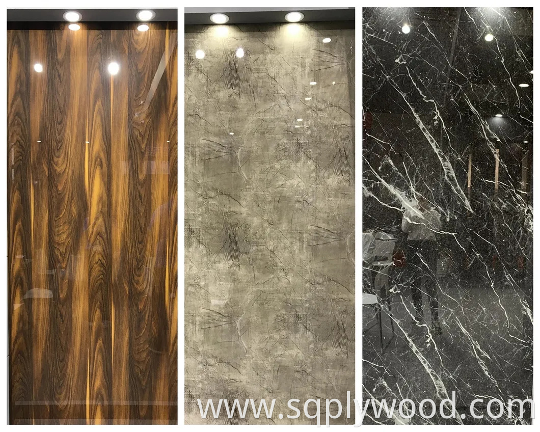 18mm High Gloss Warm White UV Melamine MDF Board for Furniture